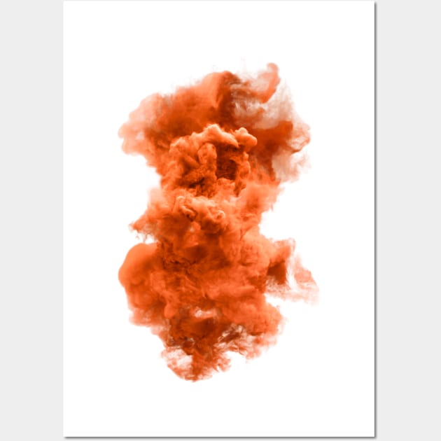 Orange and white cloud Wall Art by PallKris